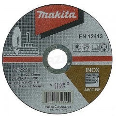 MAKITA B-46931 VÁGÓKORONG INOXHOZ D125*1.6Q 22LYUK A60T-BF T41 LAPOS  VÁGÓKORONG