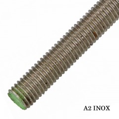 MENETESSZÁL M02*1000mm DIN 975-976 A2 INOX  SPECIÁLIS KÖTŐELEMEK